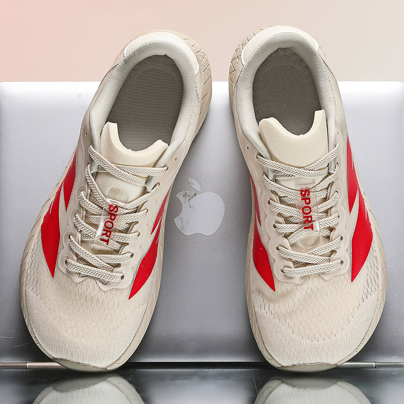 Men's Mesh Walking Shoes - Lace-Up, Breathable, Lightweight, Maximum Support, Wide Toe Box with Arch Support