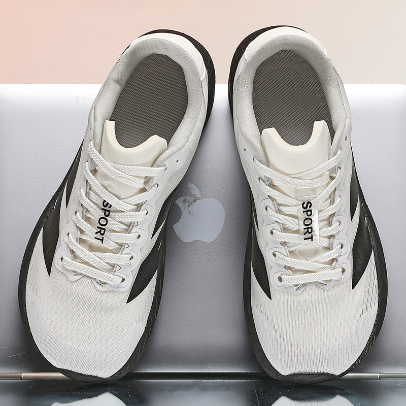 Men's Mesh Walking Shoes - Lace-Up, Breathable, Lightweight, Maximum Support, Wide Toe Box with Arch Support