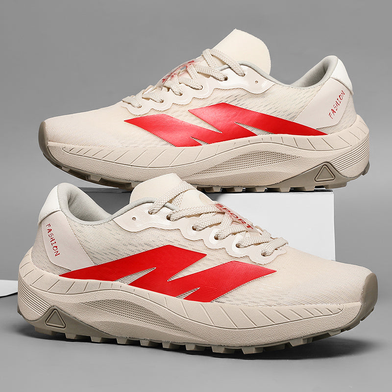 Men's Mesh Walking Shoes - Lace-Up, Breathable, Lightweight, Maximum Support, Wide Toe Box with Arch Support