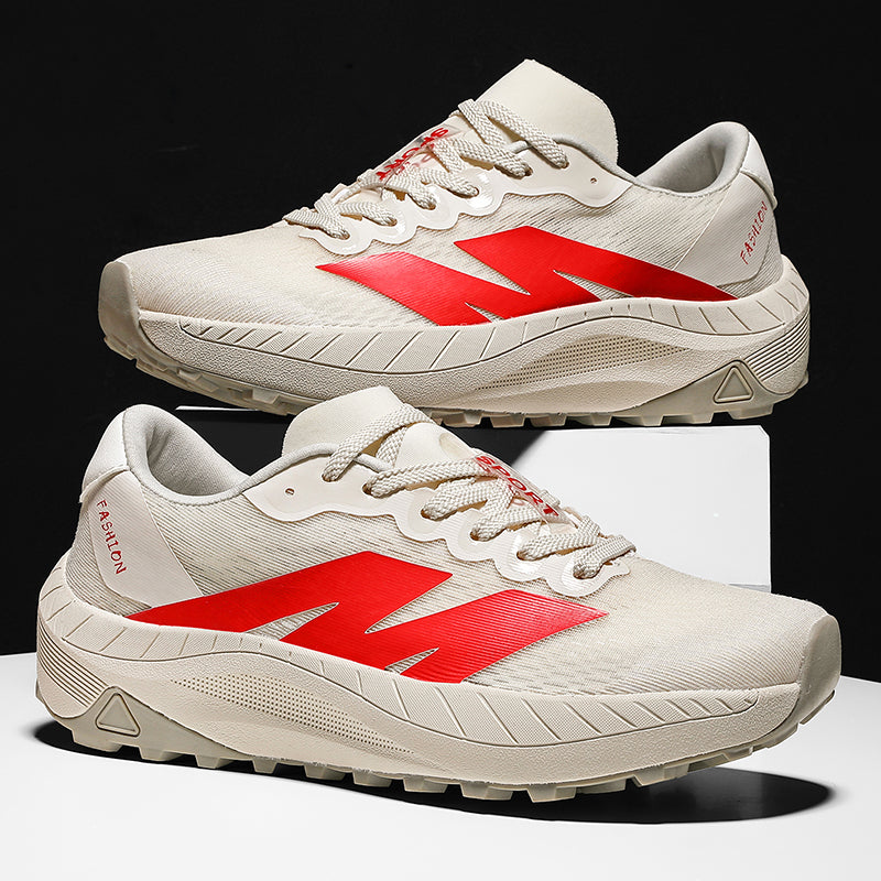Men's Mesh Walking Shoes - Lace-Up, Breathable, Lightweight, Maximum Support, Wide Toe Box with Arch Support