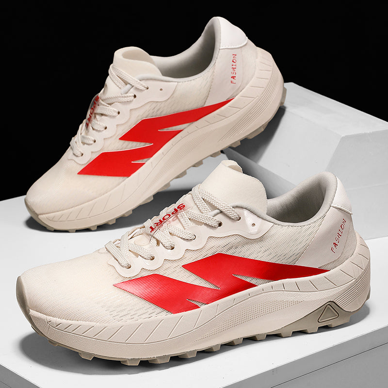 Men's Mesh Walking Shoes - Lace-Up, Breathable, Lightweight, Maximum Support, Wide Toe Box with Arch Support