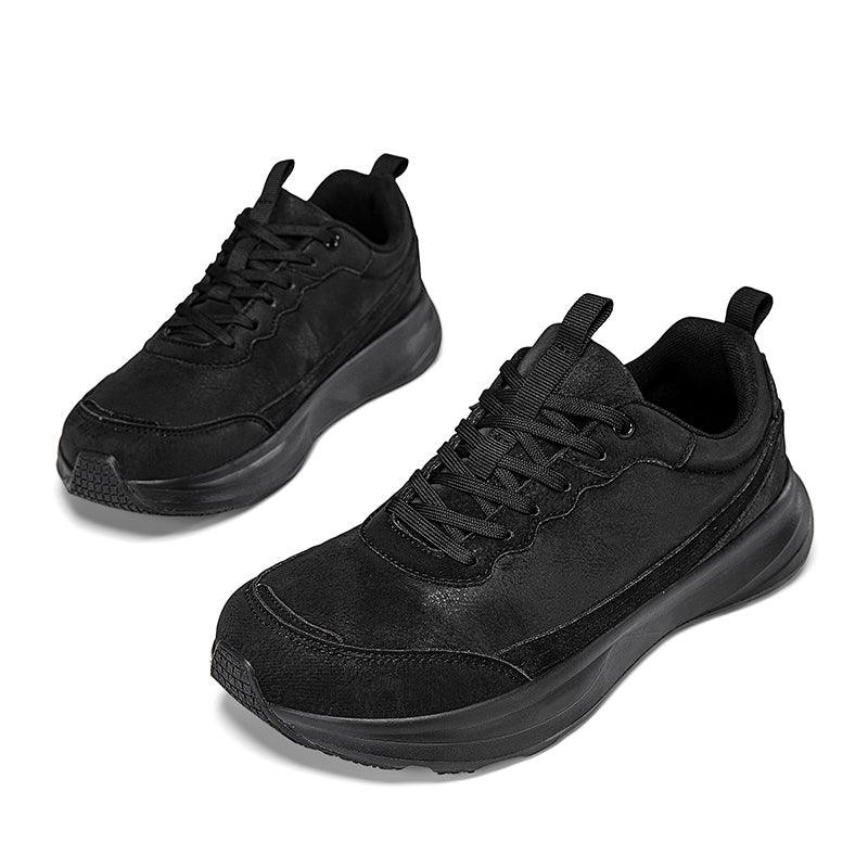 Men's Genuine Orthopedic Wide Walking Shoes - Lace-Up, Maximum Support, Wide Toe Box with Arch Support
