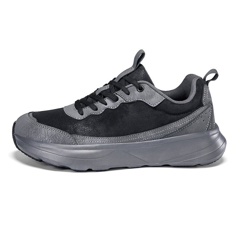 Men's Genuine Orthopedic Wide Walking Shoes - Lace-Up, Maximum Support, Wide Toe Box with Arch Support