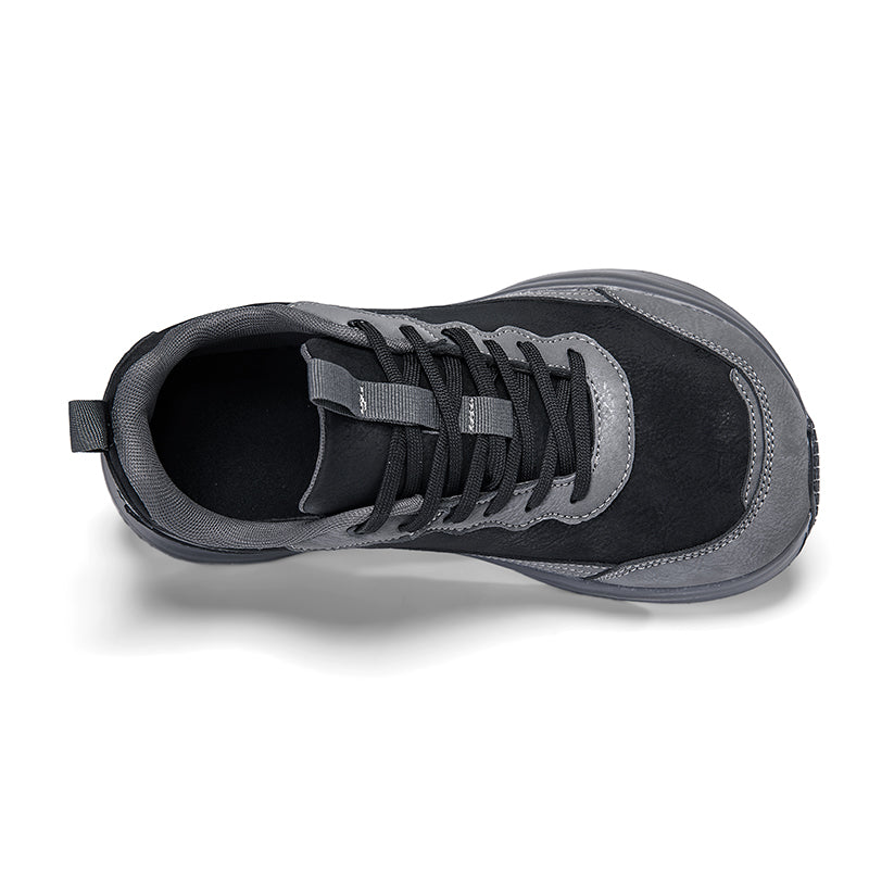 Men's Genuine Orthopedic Wide Walking Shoes - Lace-Up, Maximum Support, Wide Toe Box with Arch Support
