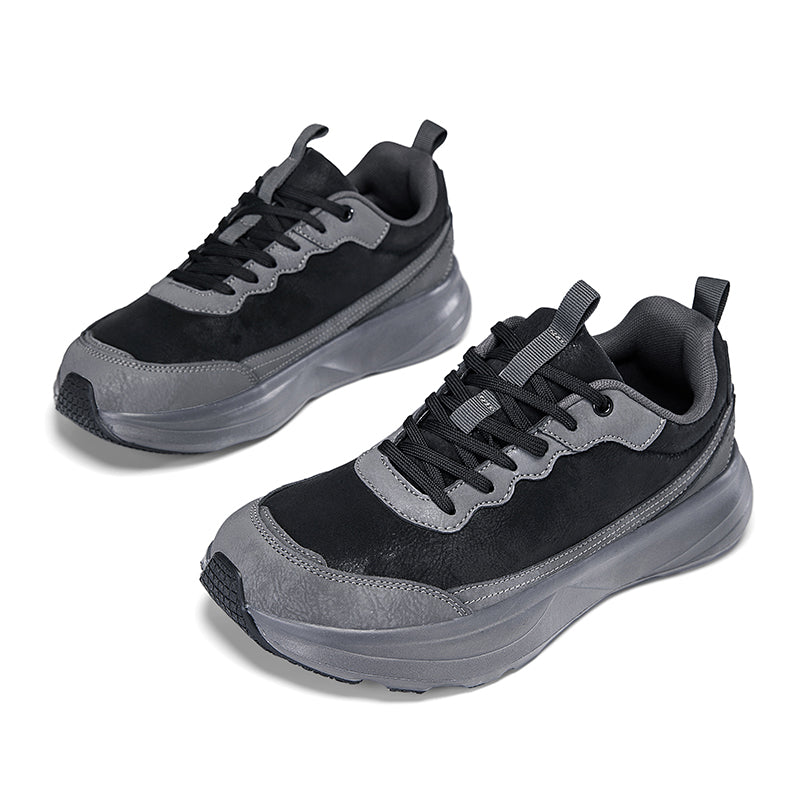 Men's Genuine Orthopedic Wide Walking Shoes - Lace-Up, Maximum Support, Wide Toe Box with Arch Support