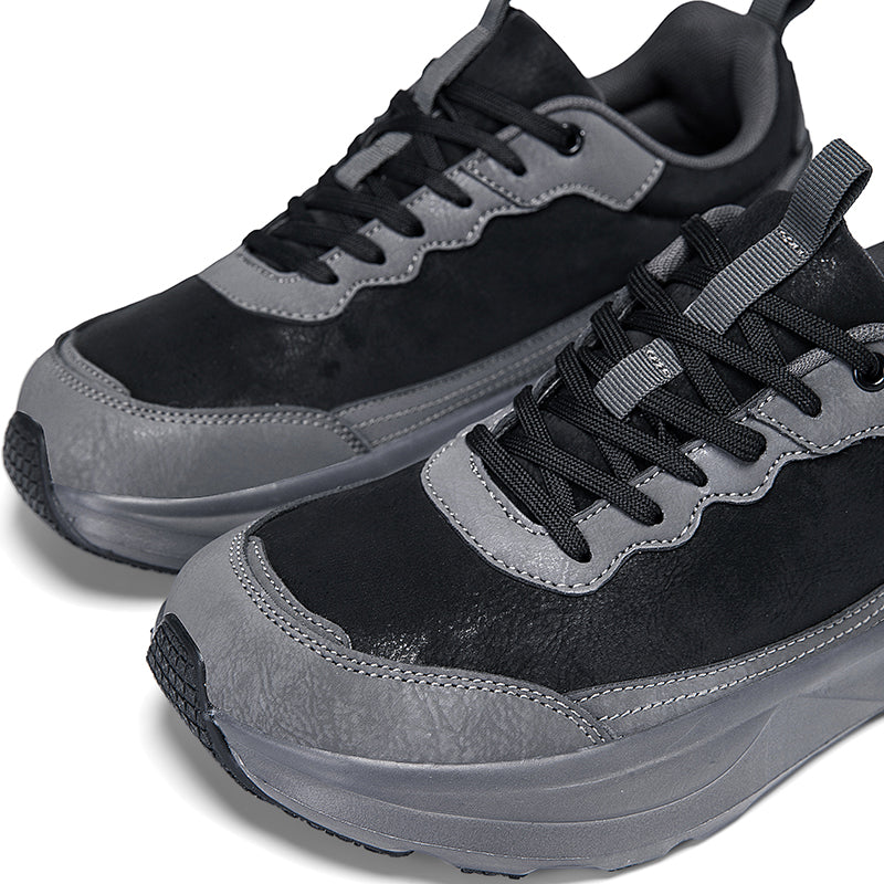Men's Genuine Orthopedic Wide Walking Shoes - Lace-Up, Maximum Support, Wide Toe Box with Arch Support