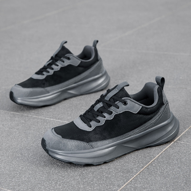 Men's Genuine Orthopedic Wide Walking Shoes - Lace-Up, Maximum Support, Wide Toe Box with Arch Support