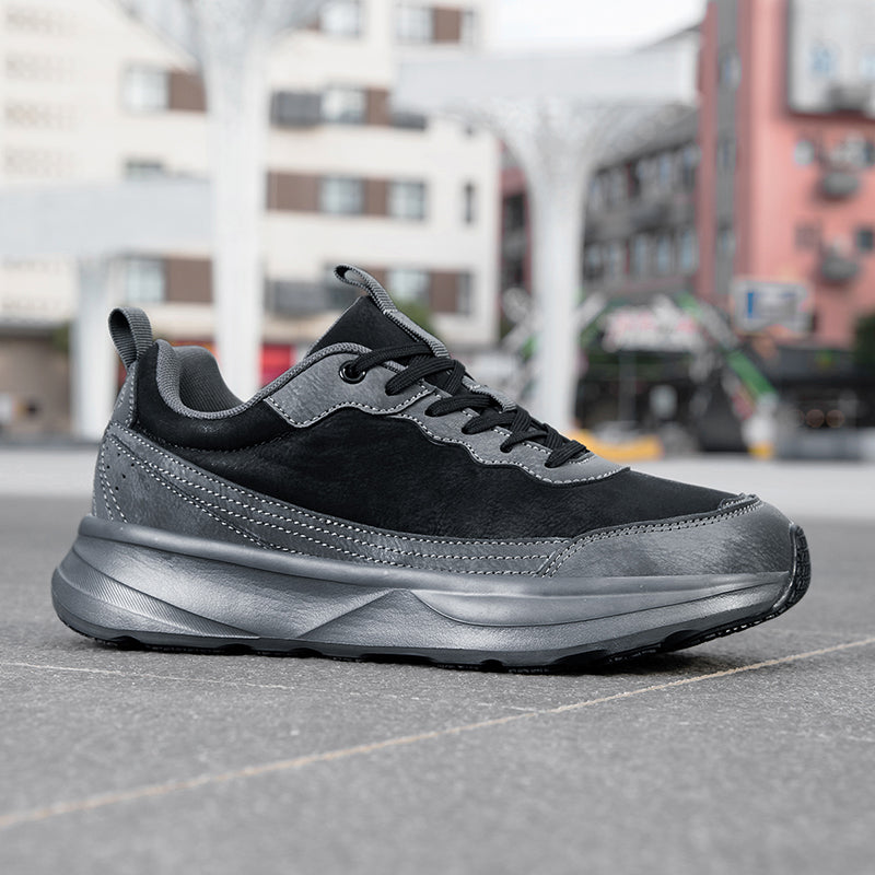 Men's Genuine Orthopedic Wide Walking Shoes - Lace-Up, Maximum Support, Wide Toe Box with Arch Support