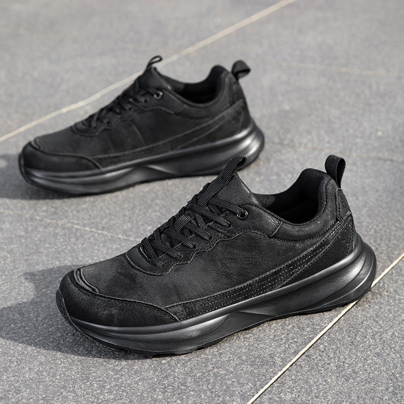 Men's Genuine Orthopedic Wide Walking Shoes - Lace-Up, Maximum Support, Wide Toe Box with Arch Support