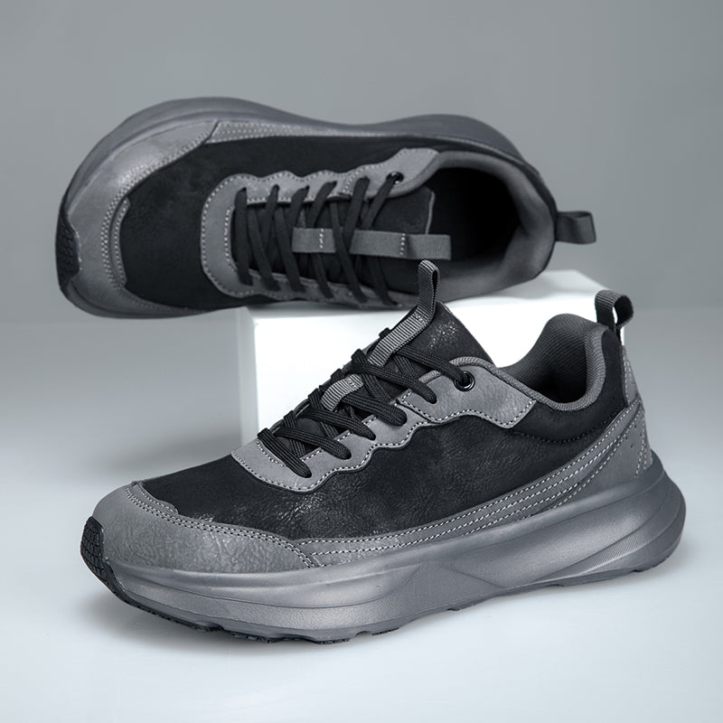 Men's Genuine Orthopedic Wide Walking Shoes - Lace-Up, Maximum Support, Wide Toe Box with Arch Support