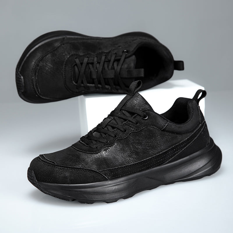 Men's Genuine Orthopedic Wide Walking Shoes - Lace-Up, Maximum Support, Wide Toe Box with Arch Support