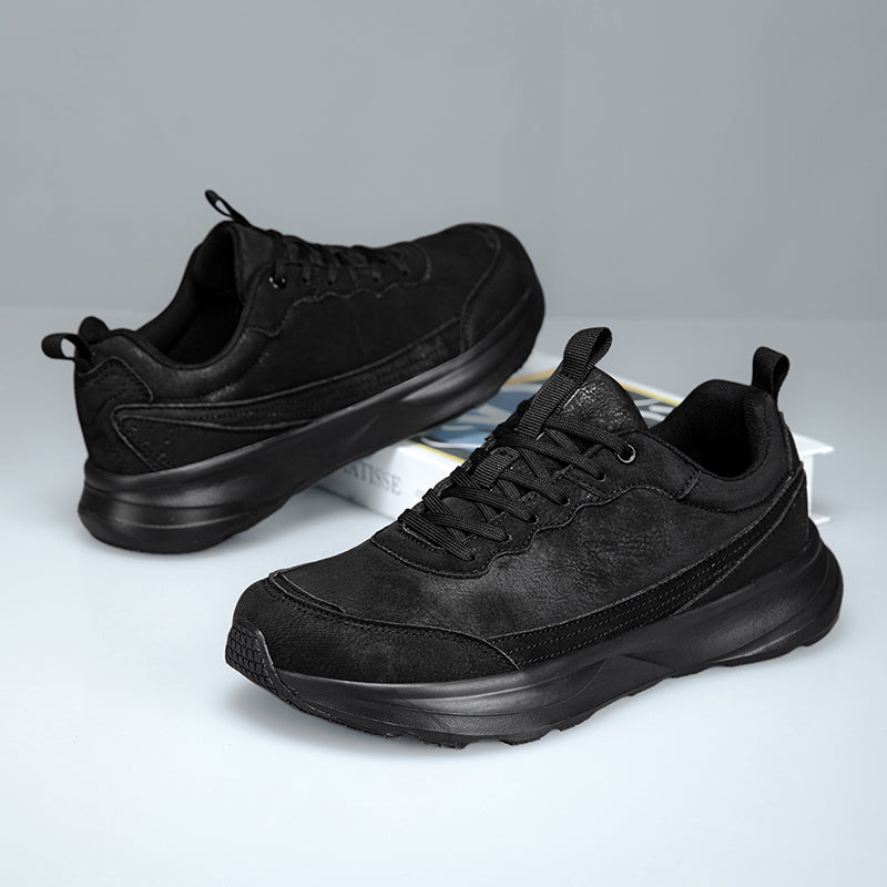 Men's Genuine Orthopedic Wide Walking Shoes - Lace-Up, Maximum Support, Wide Toe Box with Arch Support