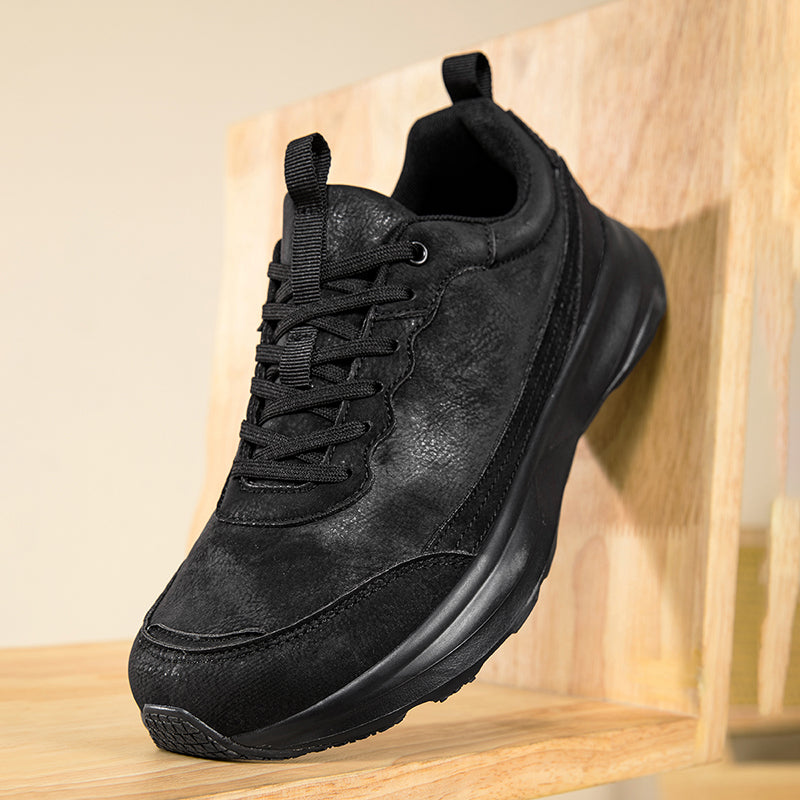 Men's Genuine Orthopedic Wide Walking Shoes - Lace-Up, Maximum Support, Wide Toe Box with Arch Support