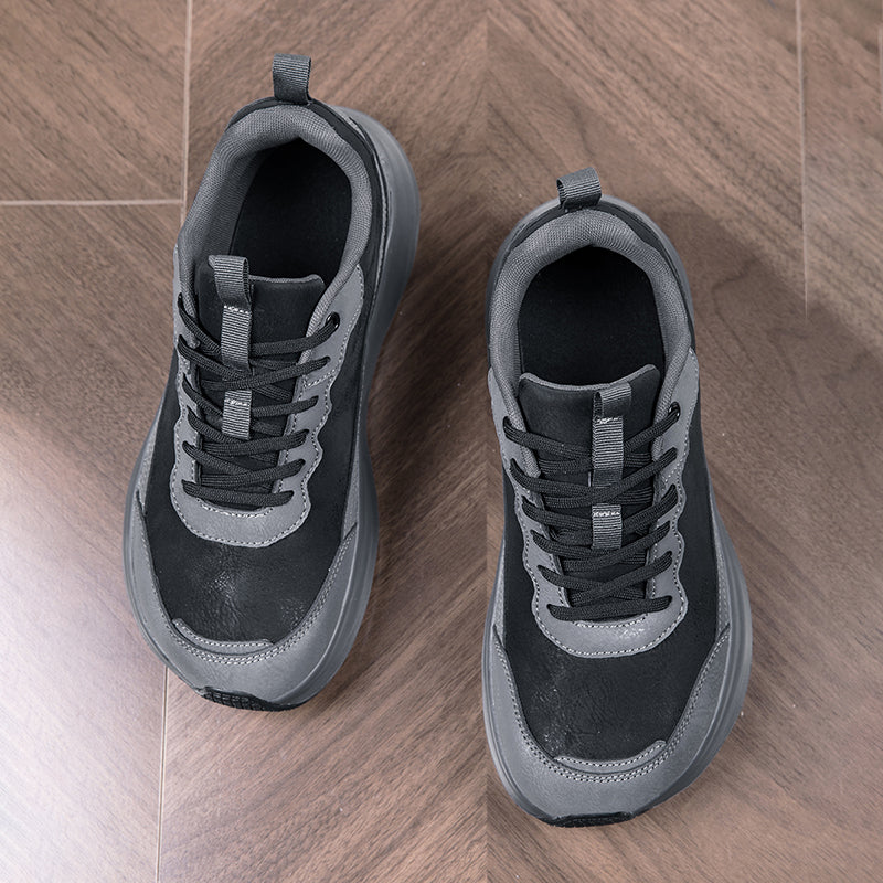 Men's Genuine Orthopedic Wide Walking Shoes - Lace-Up, Maximum Support, Wide Toe Box with Arch Support