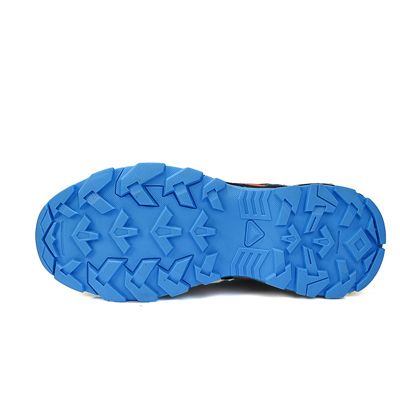 Men's Cushioned Trails Walking Shoes - Lace-Up, Breathable, Wide Toe Box with Arch Support For Camping, Trail Running, Backpacking, Trekking