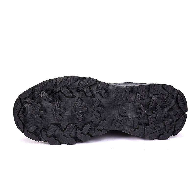 Men's Cushioned Trails Walking Shoes - Lace-Up, Breathable, Wide Toe Box with Arch Support For Camping, Trail Running, Backpacking, Trekking