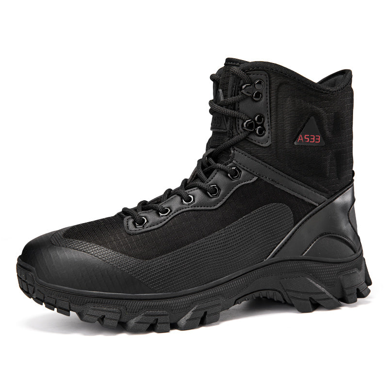 Men's Waterproof Work Boots - Lace-Up, Waterproof, Relaxed Fit, Air-Cooled Memory Foam, Wide Toe Box with Arch Support