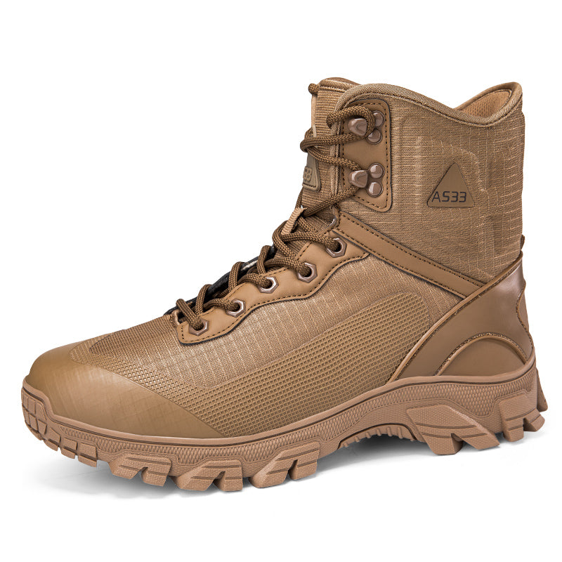 Men's Waterproof Work Boots - Lace-Up, Waterproof, Relaxed Fit, Air-Cooled Memory Foam, Wide Toe Box with Arch Support