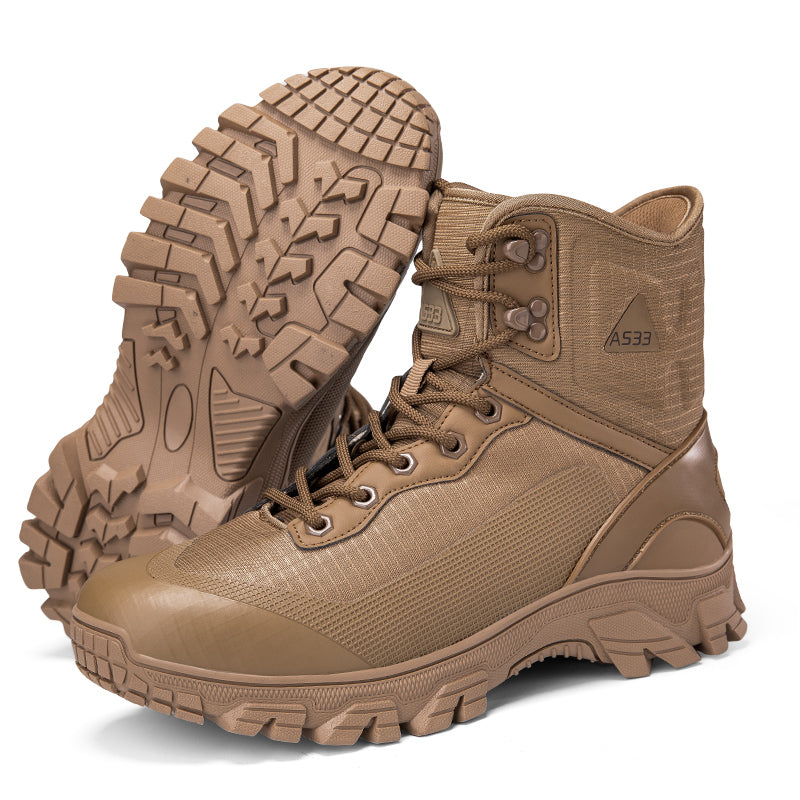Men's Waterproof Work Boots - Lace-Up, Waterproof, Relaxed Fit, Air-Cooled Memory Foam, Wide Toe Box with Arch Support