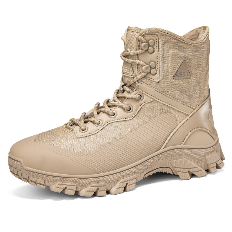 Men's Waterproof Work Boots - Lace-Up, Waterproof, Relaxed Fit, Air-Cooled Memory Foam, Wide Toe Box with Arch Support