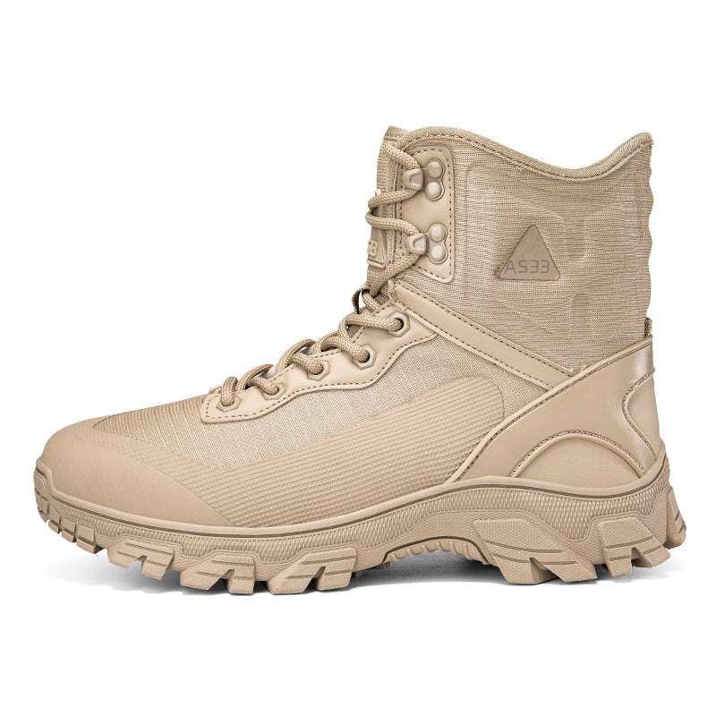 Men's Waterproof Work Boots - Lace-Up, Waterproof, Relaxed Fit, Air-Cooled Memory Foam, Wide Toe Box with Arch Support