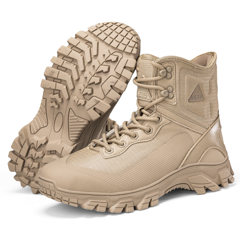 Men's Waterproof Work Boots - Lace-Up, Waterproof, Relaxed Fit, Air-Cooled Memory Foam, Wide Toe Box with Arch Support