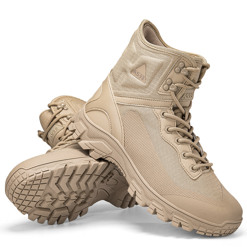 Men's Waterproof Work Boots - Lace-Up, Waterproof, Relaxed Fit, Air-Cooled Memory Foam, Wide Toe Box with Arch Support