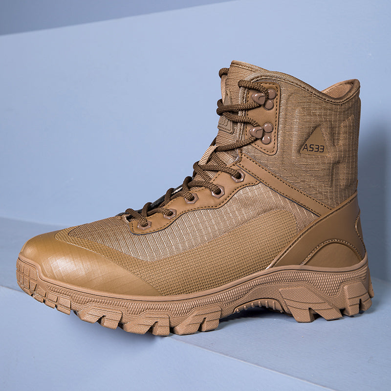 Men's Waterproof Work Boots - Lace-Up, Waterproof, Relaxed Fit, Air-Cooled Memory Foam, Wide Toe Box with Arch Support