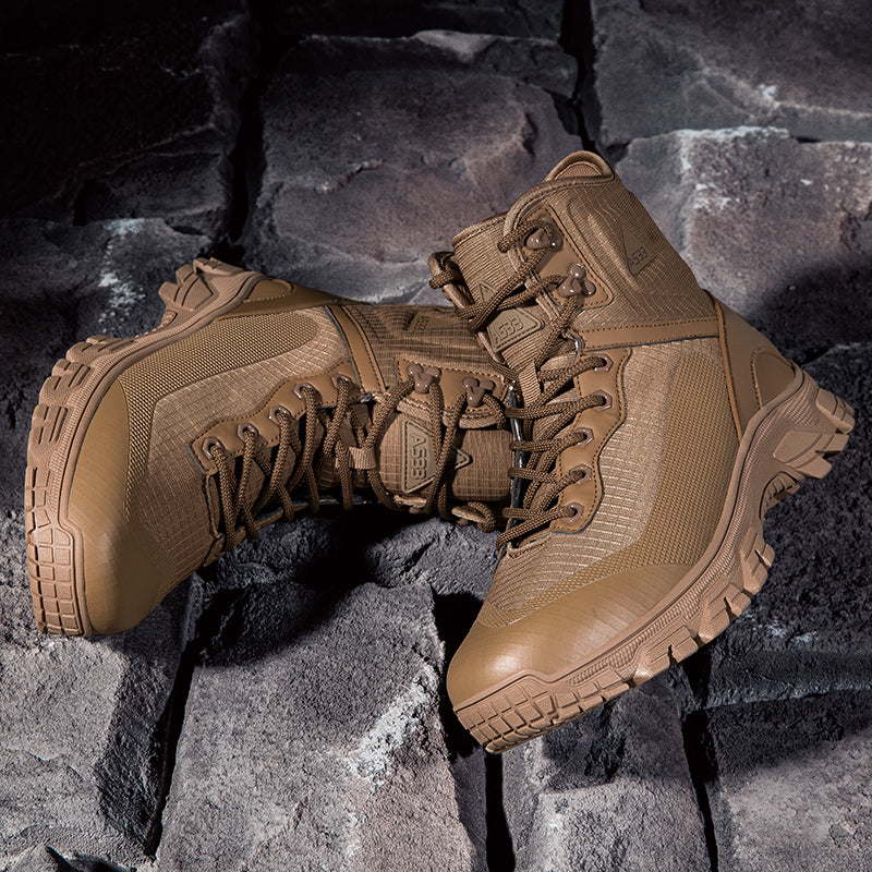 Men's Waterproof Work Boots - Lace-Up, Waterproof, Relaxed Fit, Air-Cooled Memory Foam, Wide Toe Box with Arch Support