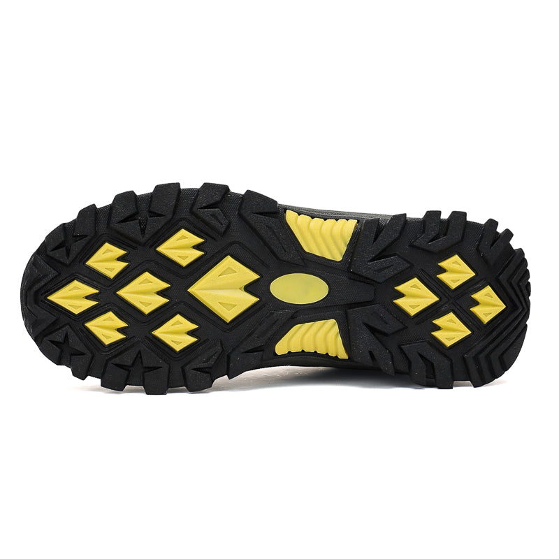 Men's Mesh Hiking Shoes - Lace-Up, Enhanced Support, Wide Toe Box with Arch Support