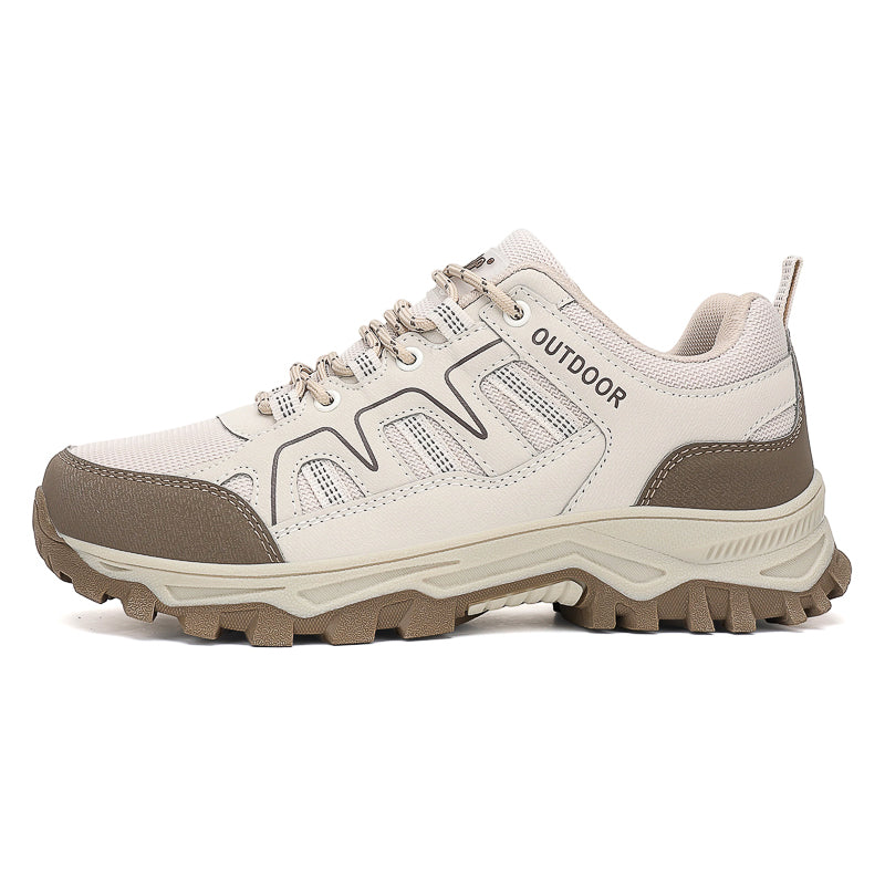 Men's Mesh Hiking Shoes - Lace-Up, Enhanced Support, Wide Toe Box with Arch Support