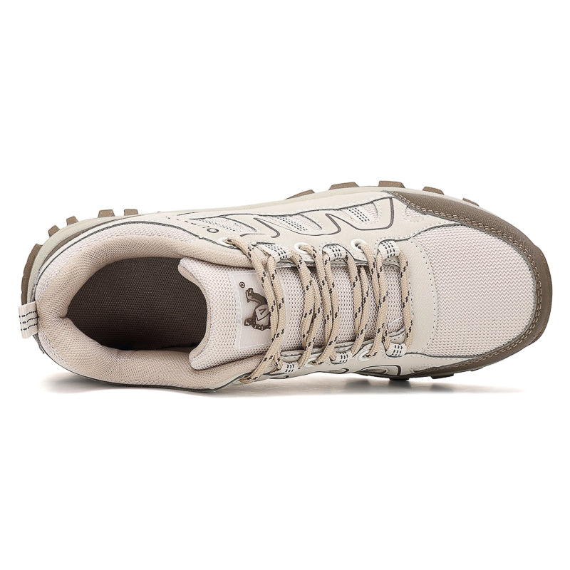 Men's Mesh Hiking Shoes - Lace-Up, Enhanced Support, Wide Toe Box with Arch Support