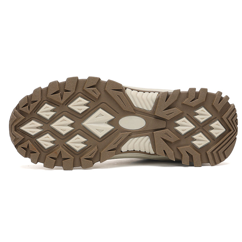 Men's Mesh Hiking Shoes - Lace-Up, Enhanced Support, Wide Toe Box with Arch Support