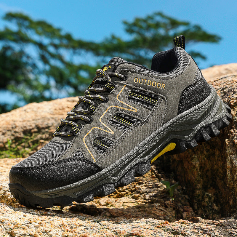 Men’s Mesh Walking Shoes for Long Days on Your Feet — Wide Toe Box, Arch Support & Adjustable Lace-Up Fit