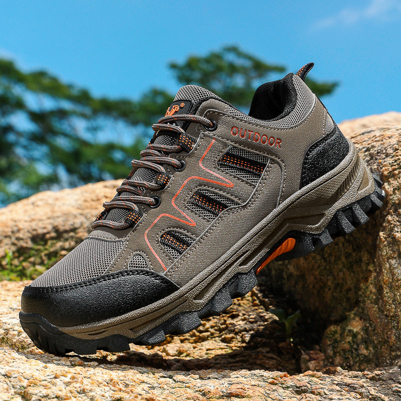 Men’s Mesh Walking Shoes for Long Days on Your Feet — Wide Toe Box, Arch Support & Adjustable Lace-Up Fit
