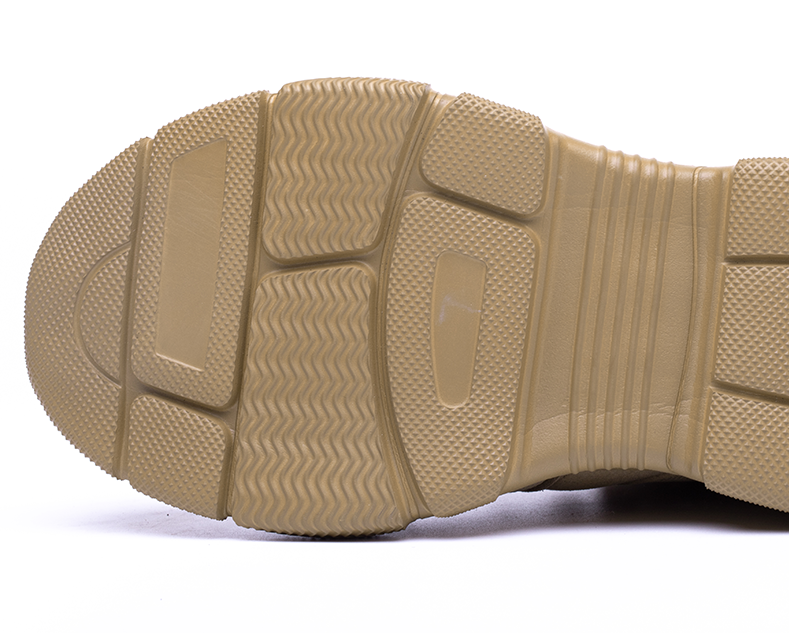 Men's Oxford Fabric Work Boots - Lace-Up, Breathable, Wide Toe Box with Arch Support