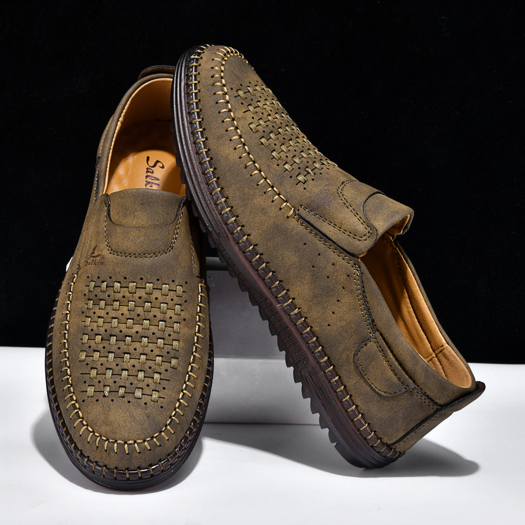 Men's Comfortable Casual Shoes, Built-In Arch Support, Lightweight, Waterproof, Slip Resistant, Breathable Upper, Durable For 5 Years.