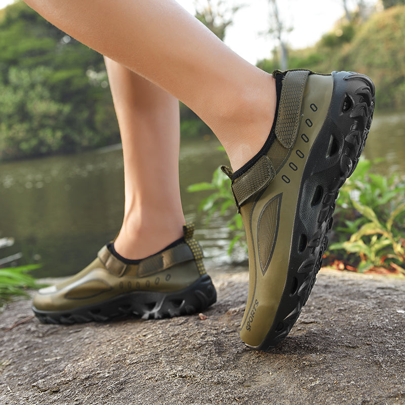 (⏰Clearance Sale - 70% OFF) Mens Non-Slip Quick Drying Beach Water Shoes Waterproof Breathable Water Hiking Shoes for Swimming Fishing