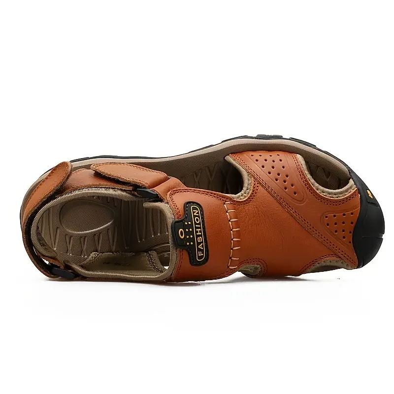 (👨‍⚕️Effect: Relieves Foot Pain) Men's Orthopedic Support Non-slip Sport Sandals Lightweight Trail Hiking Leather Sandals