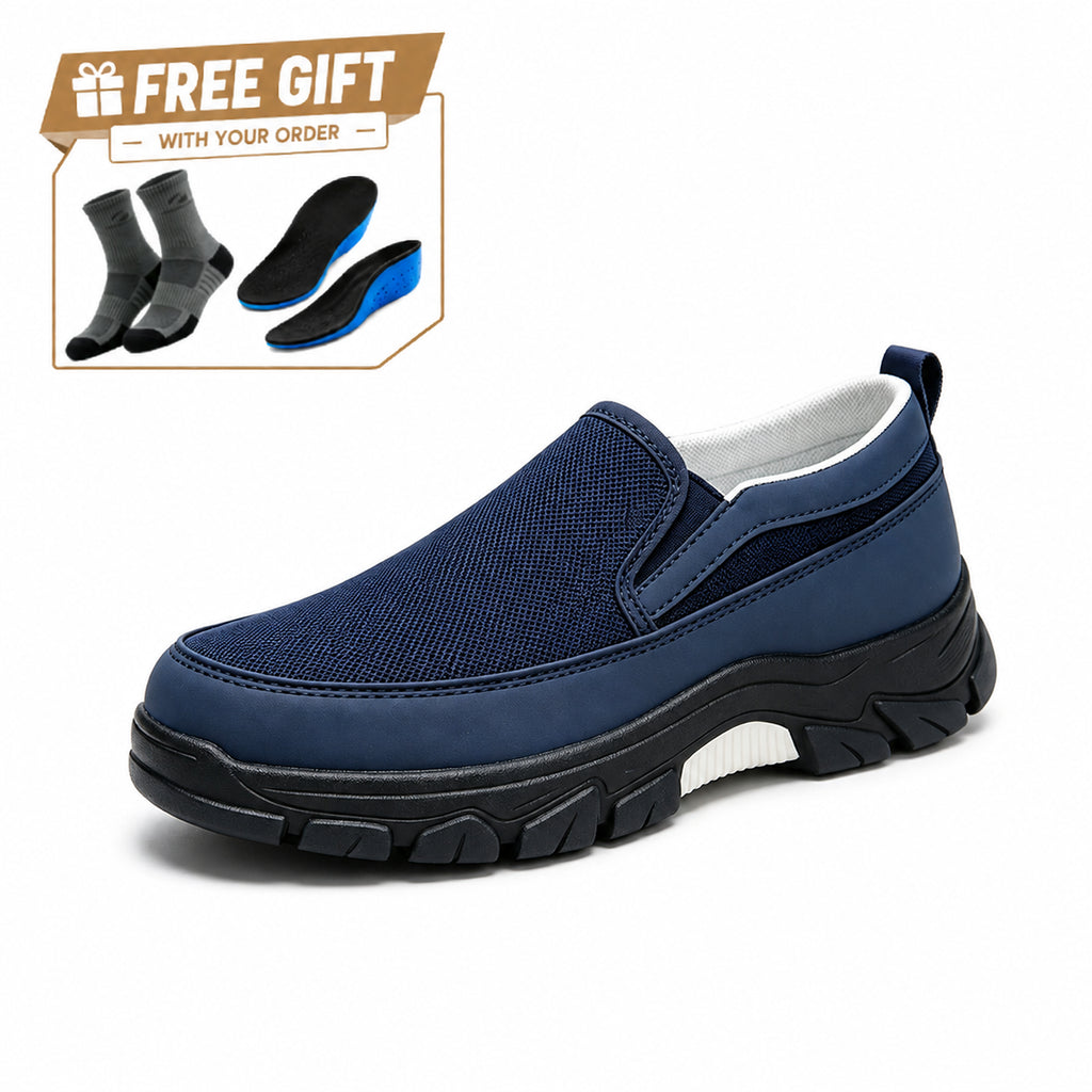 Men's Mesh Walking Shoes - Slip-On, Maximum Support, Wide Toe Box with Arch Support（副本）