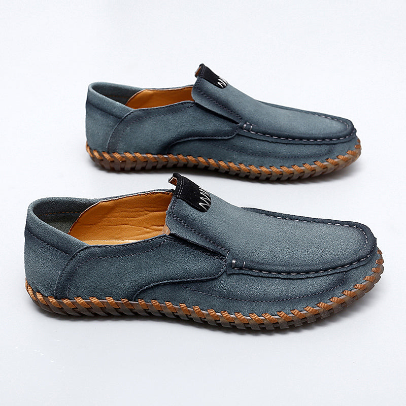 (⏰Last Day 70% OFF🔥)Men's Handcrafted Suede Slip-On Loafers | Lightweight, Rebound Cushioning for Driving & Casual Comfort