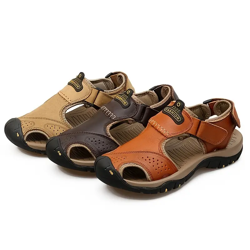 (👨‍⚕️Effect: Relieves Foot Pain) Men's Orthopedic Support Non-slip Sport Sandals Lightweight Trail Hiking Leather Sandals
