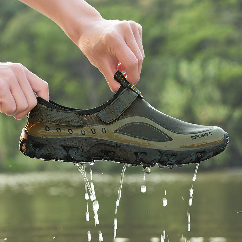 (⏰Clearance Sale - 70% OFF) Mens Non-Slip Quick Drying Beach Water Shoes Waterproof Breathable Water Hiking Shoes for Swimming Fishing