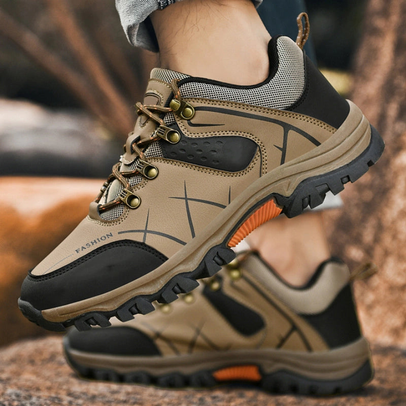 (💥NOW ON: 53% OFF Independence Day Sale!🔥) Latest Men's Genuine Leather Non-Slip Waterproof Outdoor Hiking Shoes